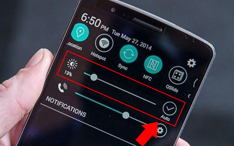 Tắt tự động sáng, tối màn hình